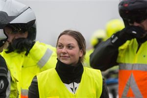 voorrijden van het parkoers ronde van Drenthe 2017